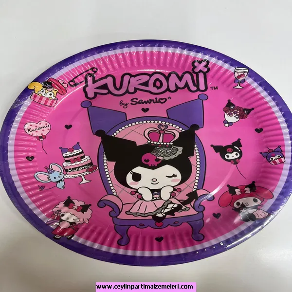Kuromi Temalı Karton Tabak